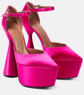 Satin platform pumps | D'Accori