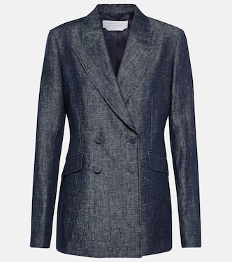 Double-breasted linen blazer | Gabriela Hearst