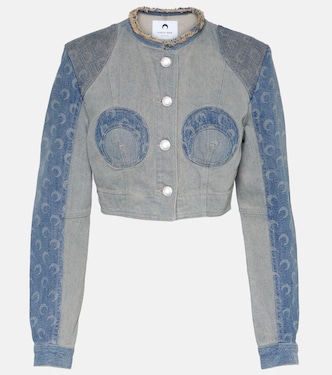  Regenerated Cropped Denim Jacket | Marine Serre
