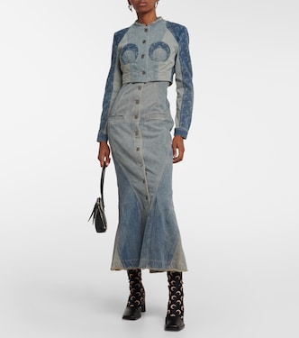  Regenerated Cropped Denim Jacket | Marine Serre
