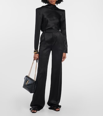 Mules Tribute Nu Pieds 05 en cuir | Saint Laurent