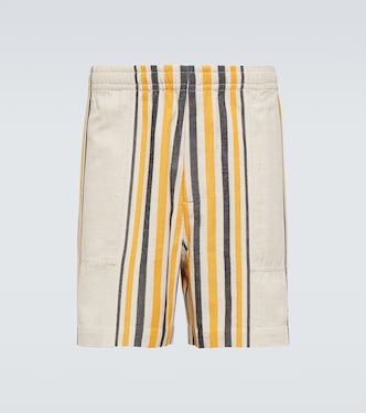 Namesake striped cotton shorts | Bode