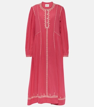 Vestido midi Pippa de algodón bordado | Marant Etoile