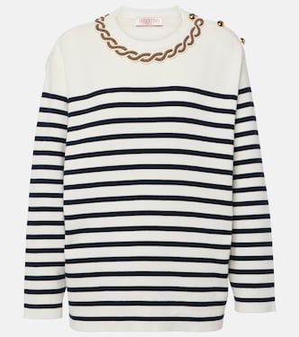 Jersey de algodón bordado | Valentino