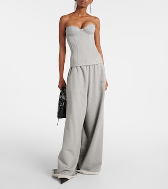 Oversized cotton-blend jersey sweatpants | Vetements