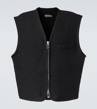 Weste mit Faux Shearling | Our Legacy