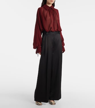 Blusa Ceelo in seta trasparente | Khaite