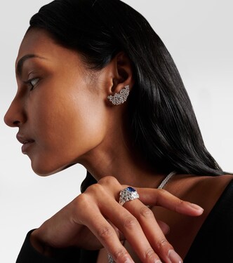 Orecchini Scatter in oro bianco 18kt con diamanti | Ananya
