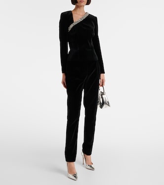 Top in velluto con cristalli | Roland Mouret