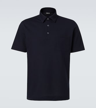 Logo cotton polo shirt | Zegna