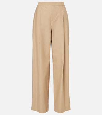 Pantaloni a gamba larga in cotone e lana | Vince