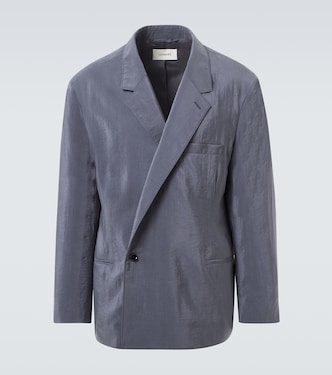 Asymmetric silk-blend blazer | Lemaire