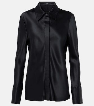Brunel silk satin blouse | Joseph