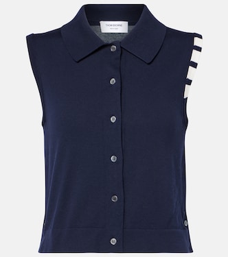 Gilet 4-Bar in jersey di cotone | Thom Browne