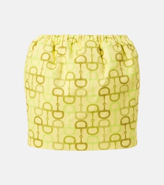 Bedruckter Minirock aus Baumwolle | Gucci