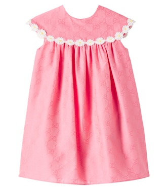 Baby - Abito in cotone jacquard GG | Gucci Kids