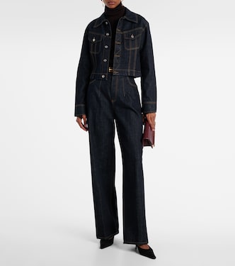Cropped denim jacket | Victoria Beckham