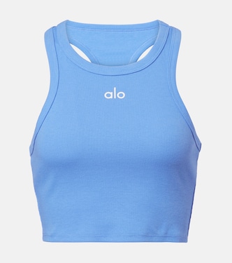Aspire cotton-blend jersey crop top | Alo Yoga