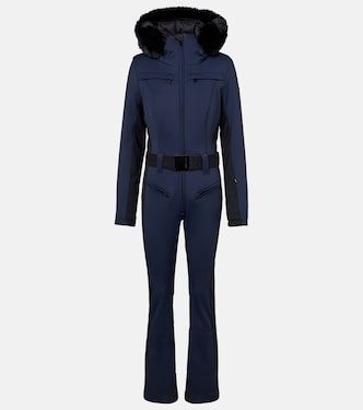 Parry faux fur-trimmed ski suit | Goldbergh