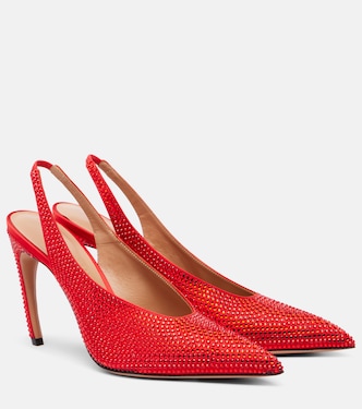 Viper 95 embellished slingback pumps | The Attico