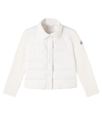 Daunenjacke mit Schurwolle | Moncler Enfant