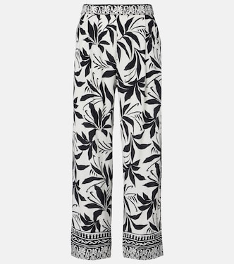 Claudia printed palazzo pants | Velvet