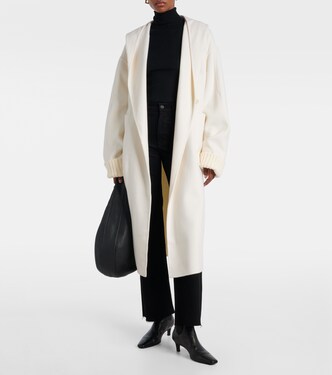Hooded wool and cashmere coat | Aya Muse