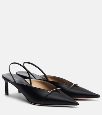 T Icon 55 satin slingback pumps | Tom Ford