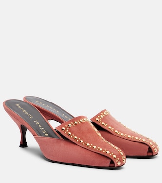 Bright Idea 70 embellished suede mules | Herbert Levine