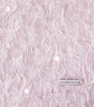 Bon Ton fringed sequined top | Monnalisa