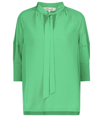 Lynn silk crêpe de chine blouse | Diane von Furstenberg