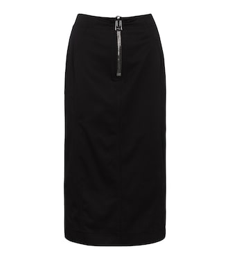 Falda tubo de algodón elastizado | Tom Ford