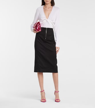 Jupe crayon en coton | Tom Ford