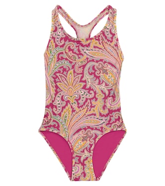 Teddy paisley racerback swimsuit | Zimmermann Kids