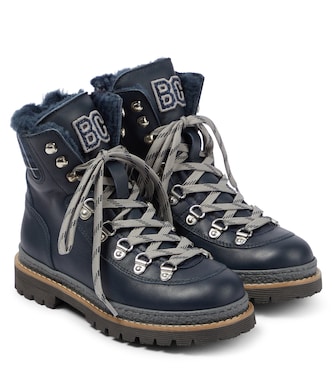 Botas de senderismo de piel | Brunello Cucinelli Kids