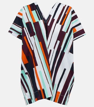 Printed cotton poplin top | Plan C