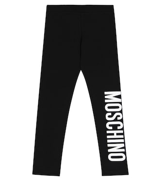 Printed cotton jersey leggings | Moschino Kids