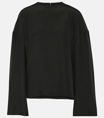 Ana silk cady blouse | Fforme