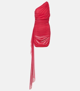 Drape-detail ruched chiffon minidress | The Sei