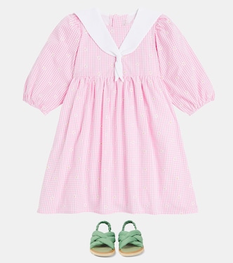Robe Amelia brodée en coton mélangé | La Coqueta