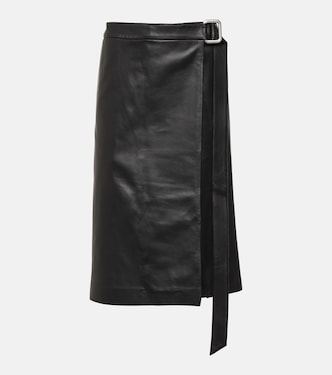 Gonna midi in pelle | Ami Paris