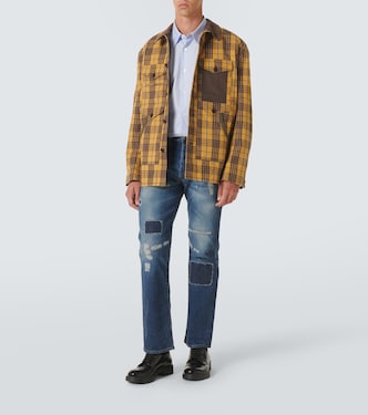 Jeans rectos con efecto desgastado | Junya Watanabe