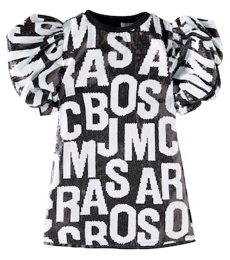 Abito Jumbled Logo con paillettes | Marc Jacobs Kids