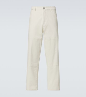 Cotton canvas straight pants | Moncler