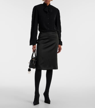Bluse aus Crêpe | Balenciaga