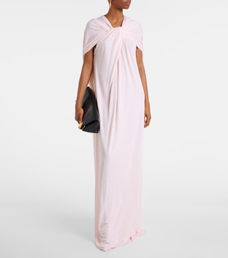 Abito lungo in crêpe di jersy | Jil Sander