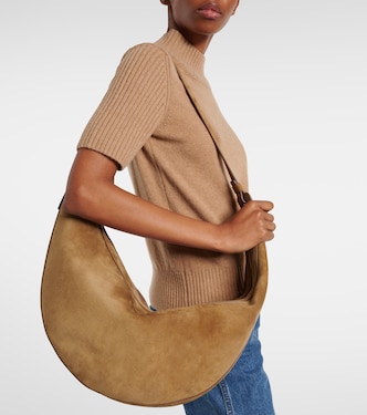 Borsa a spalla Augustina in suede | Khaite