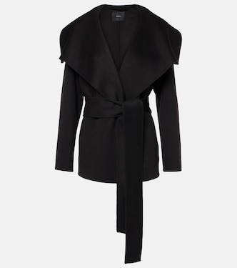 Adrienne wool and cashmere wrap coat | Joseph