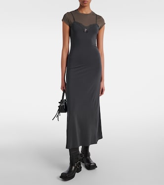 Layered jersey midi dress | Acne Studios