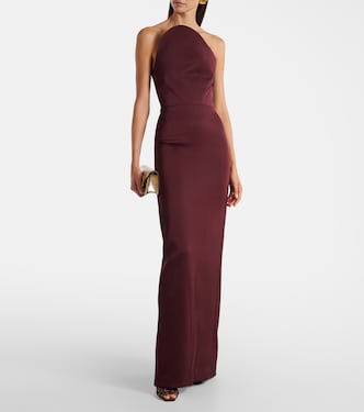 Asymmetric satin gown | David Koma